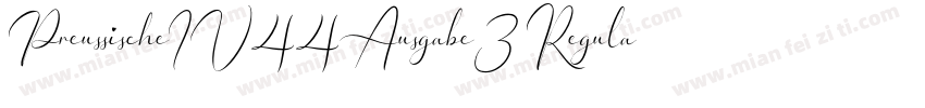 PreussischeIV44Ausgabe3 Regular字体转换